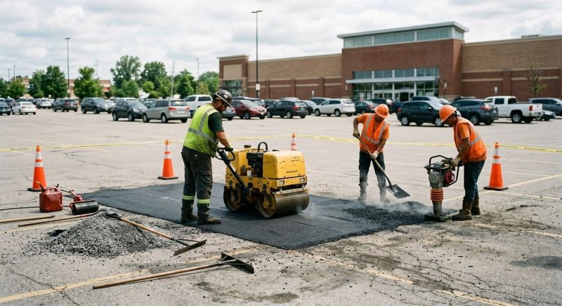 Asphalt Parking Lot Repair in San Diego County, CA